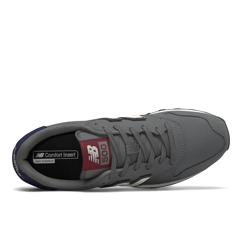 new balance 500 masculino cinza