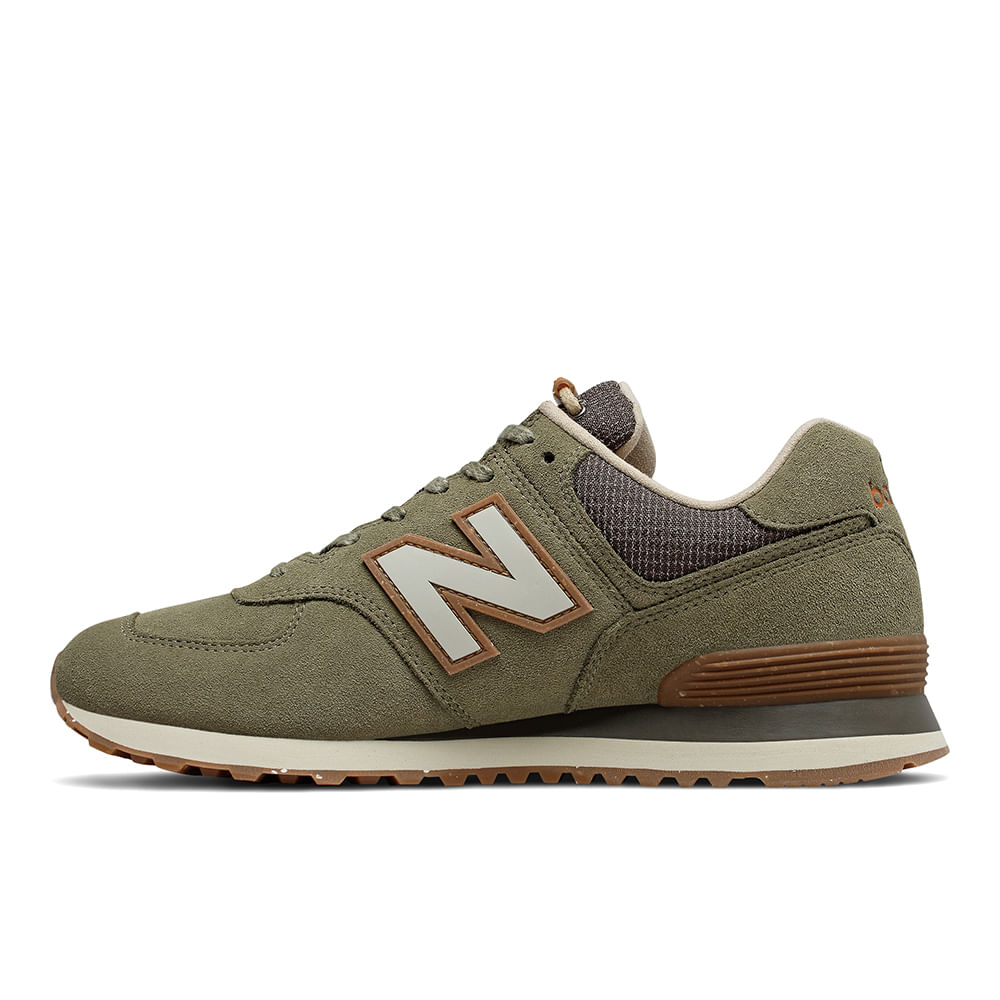 new balance 327 couro marrom