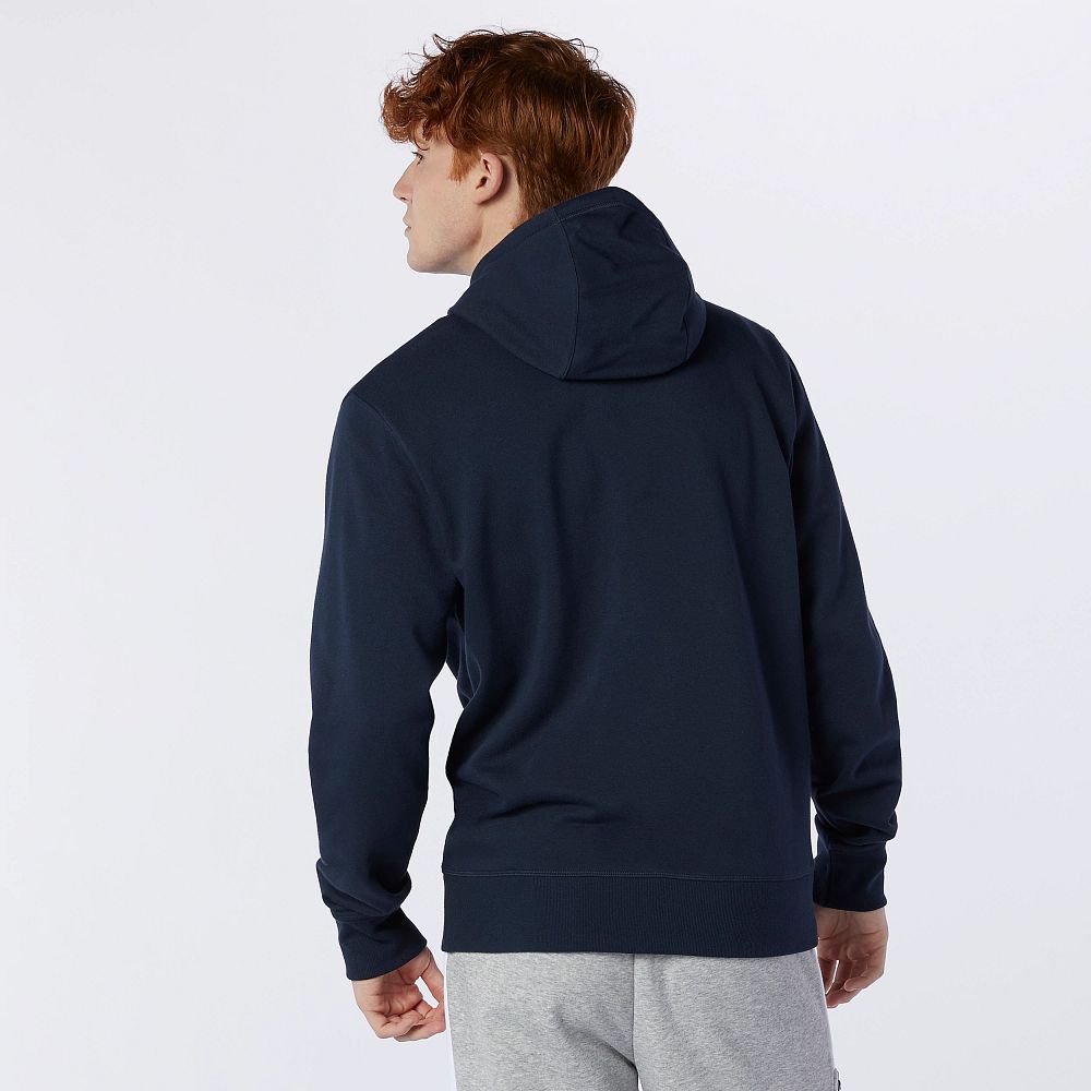 new balance moletom com capuz navy